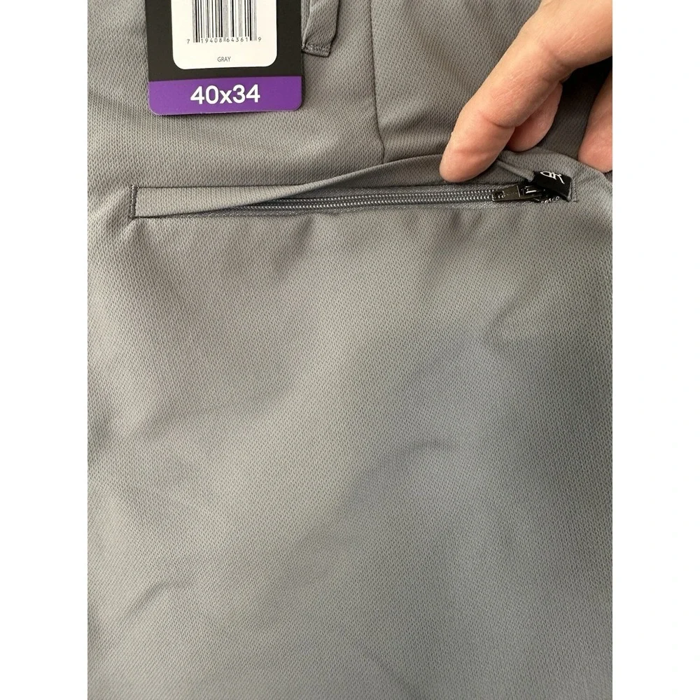 Banana Republic Pants Mens 40x34 Gray Flat Front Pant Slim Fit Wicking NWT